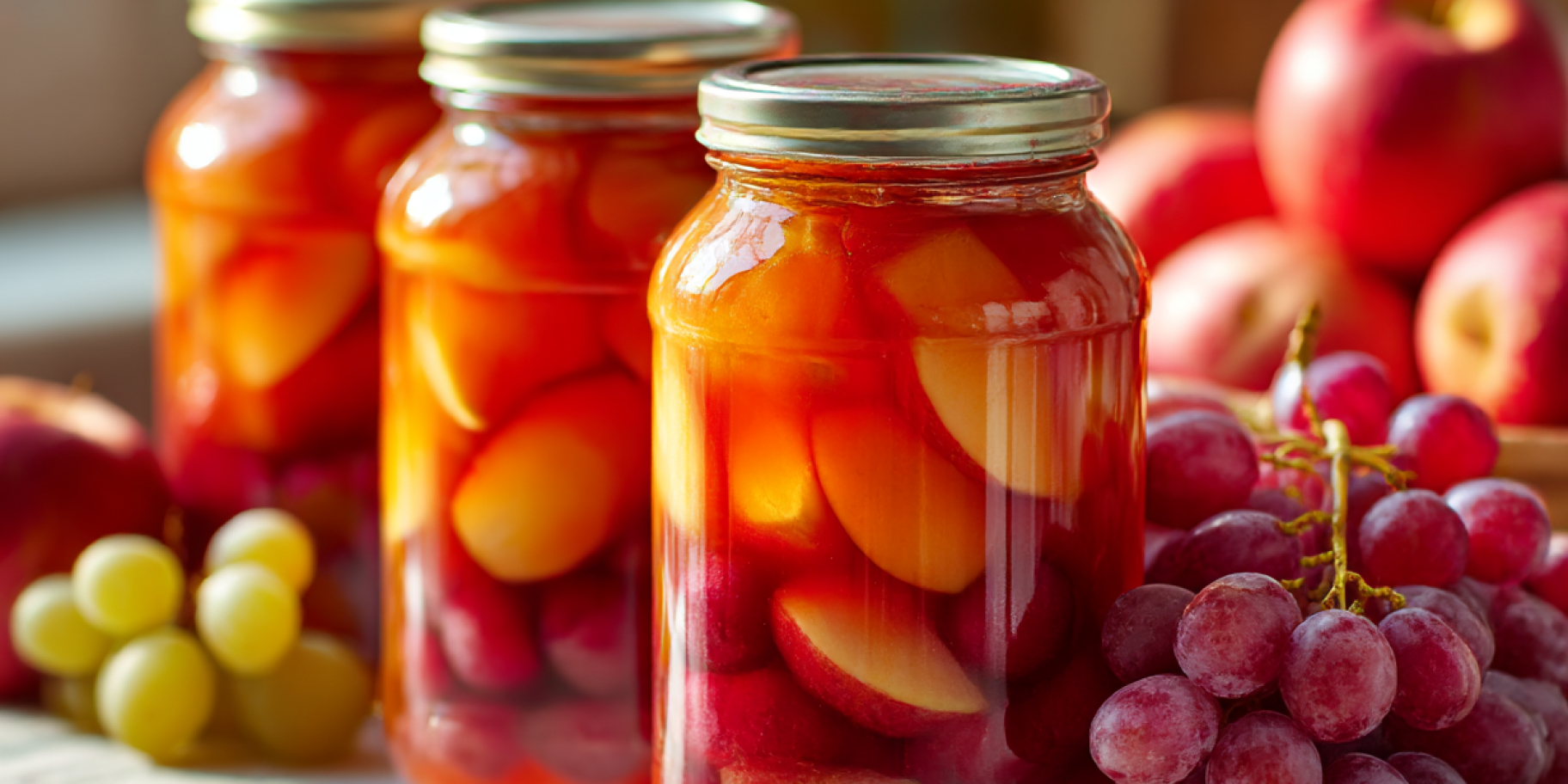 Компот з винограду і яблук