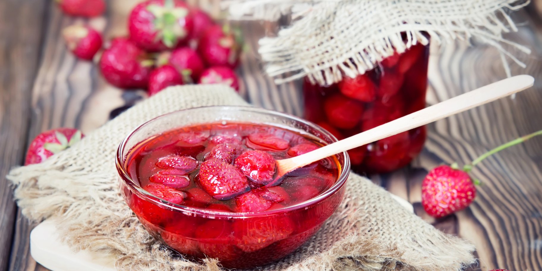 Полуничне варення з агар-агаром