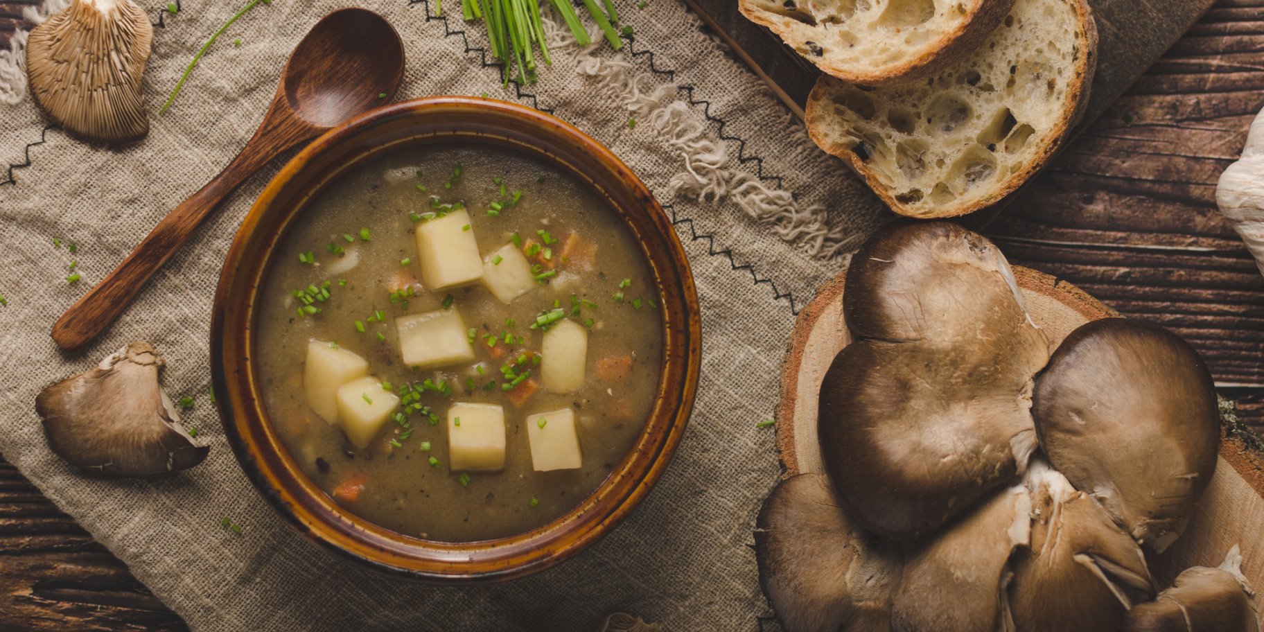 Сирний суп з гливами - рецепт