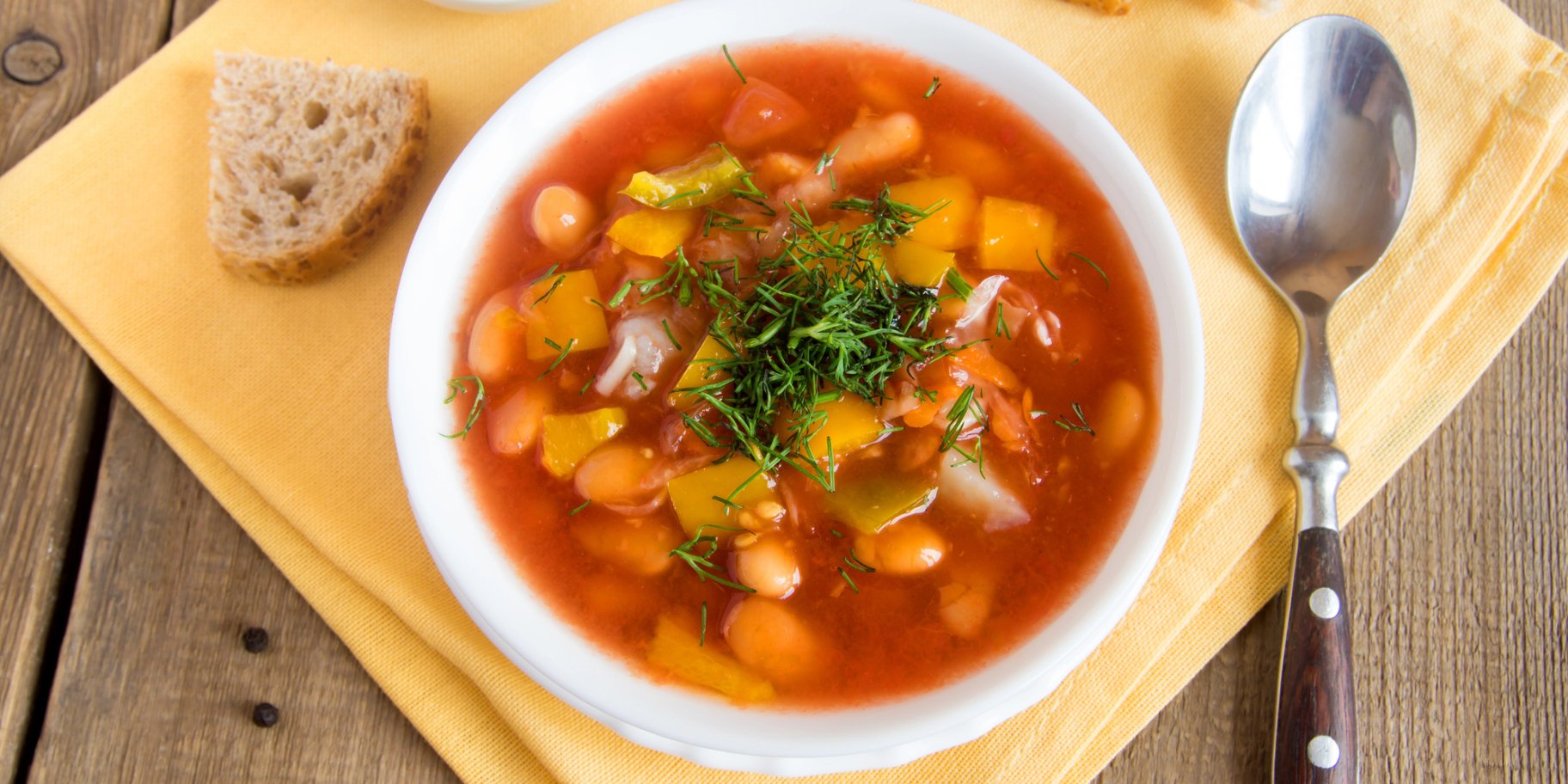 Суп з квасолею без м’яса