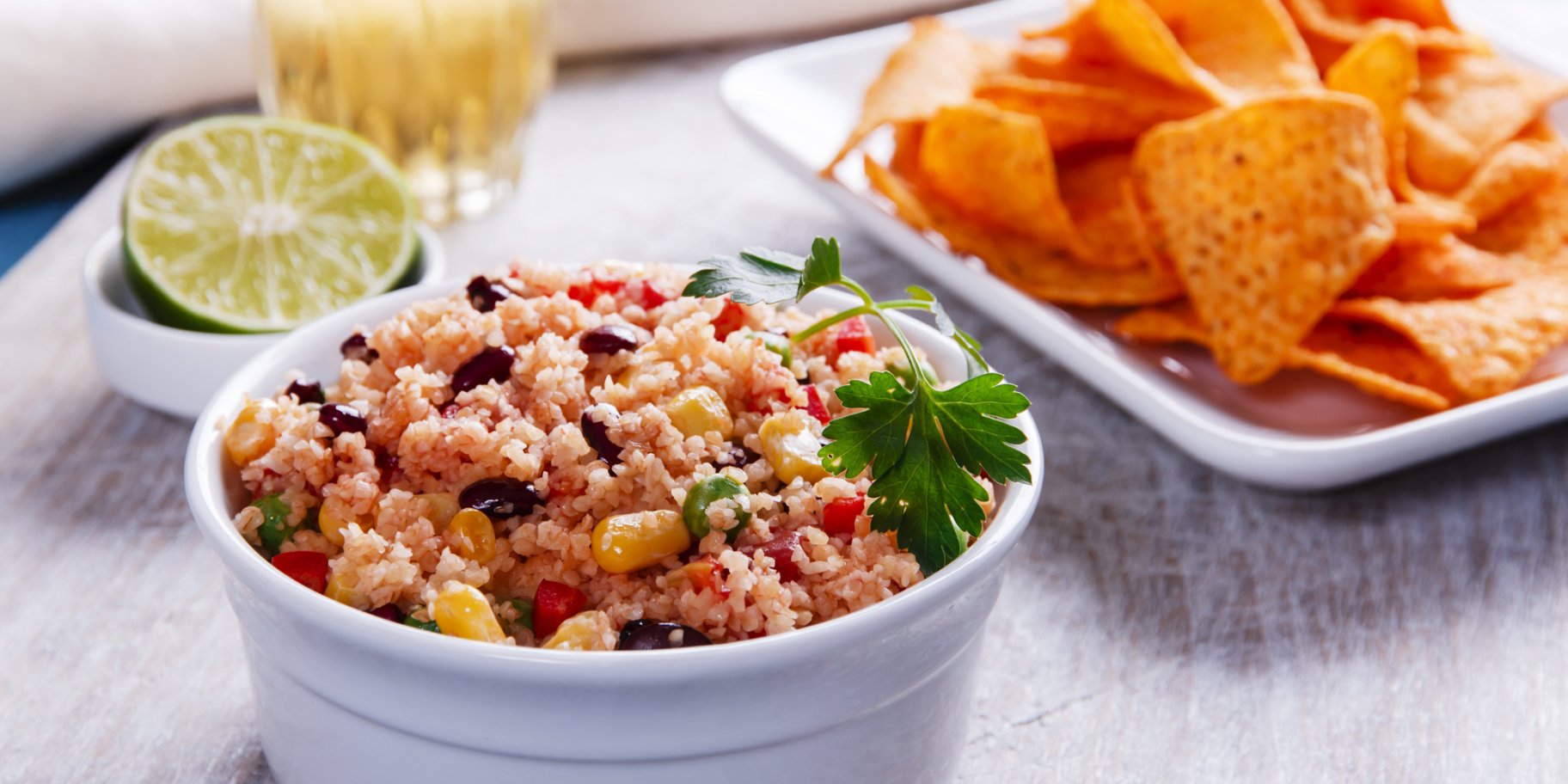 Кускус з кукурудзою і квасолею