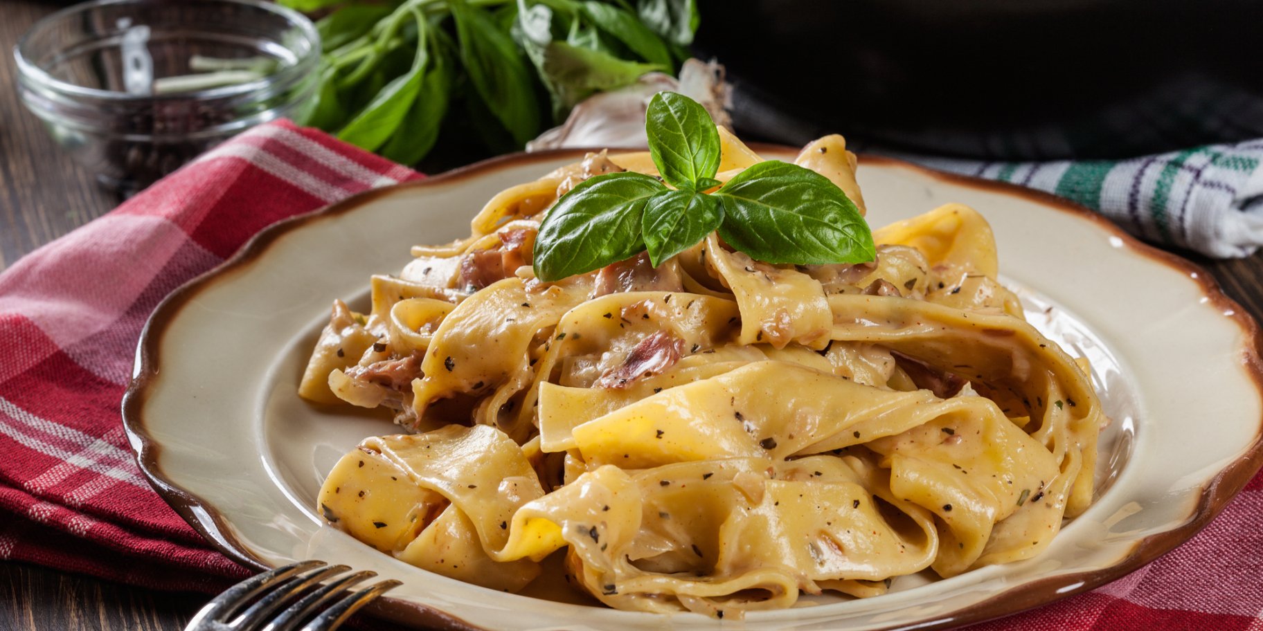 Паста с грибами