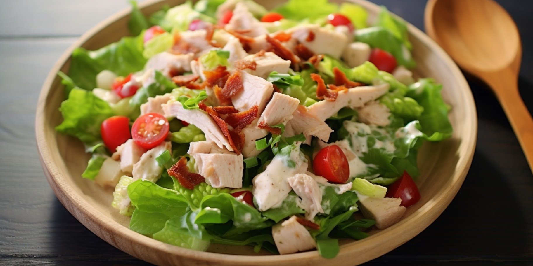 овочевий салат з копченою індичкою