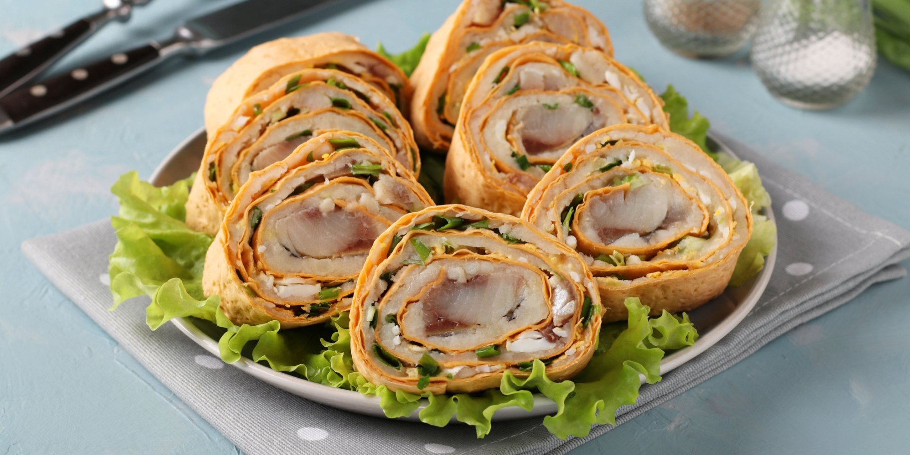 Рулет з лаваша з оселедцем - рецепт