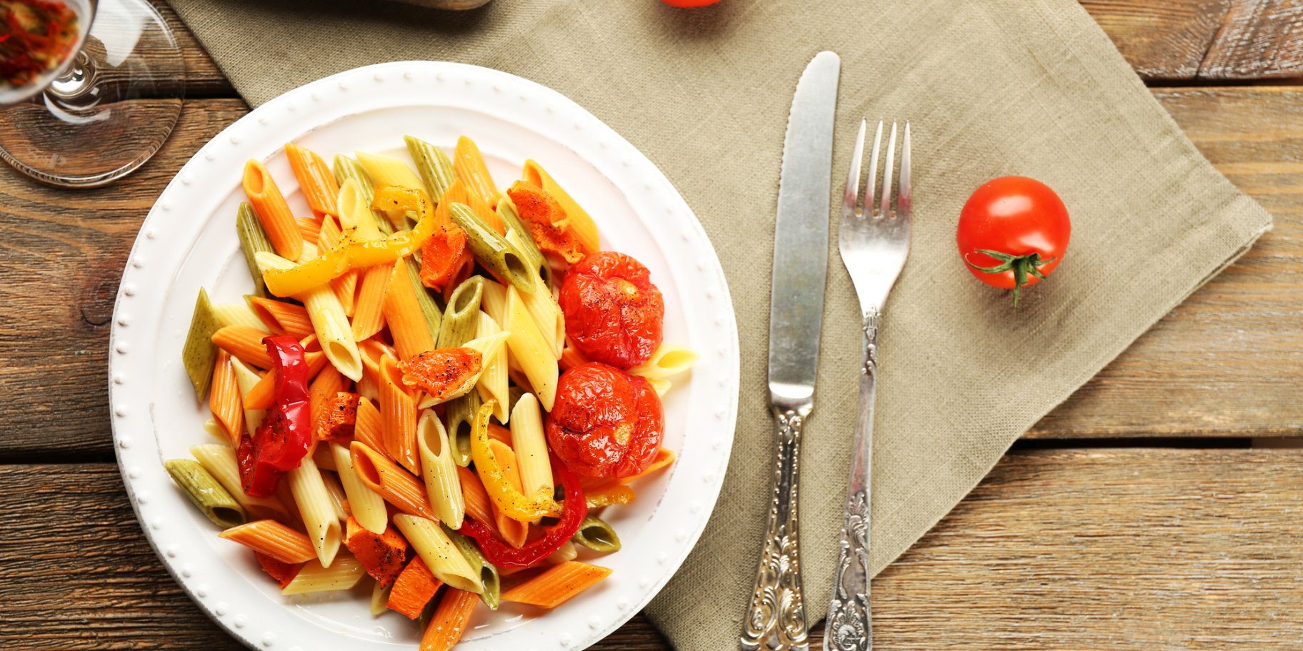 Макароны со сладким перцем