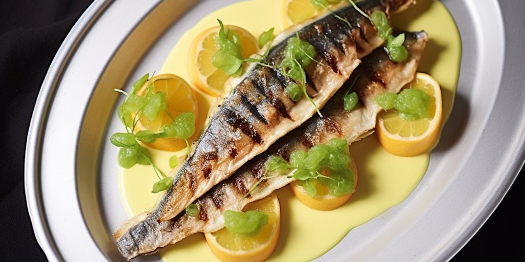 Скумбрия под крыжовниковым соусом