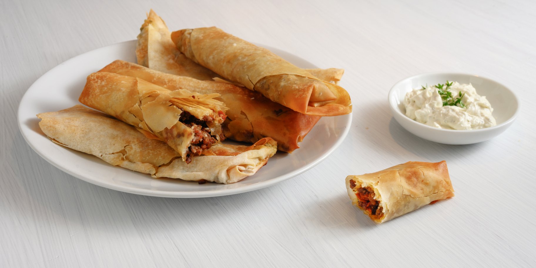 М'ясні рулетики з тіста філо