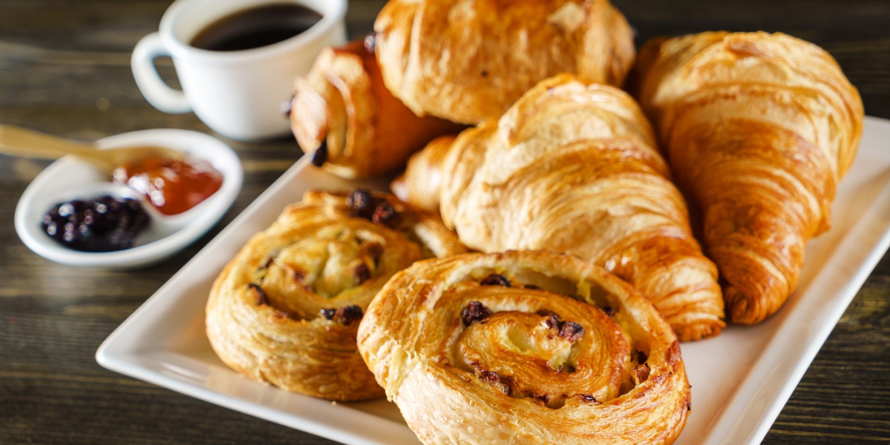 Круасани з джемом