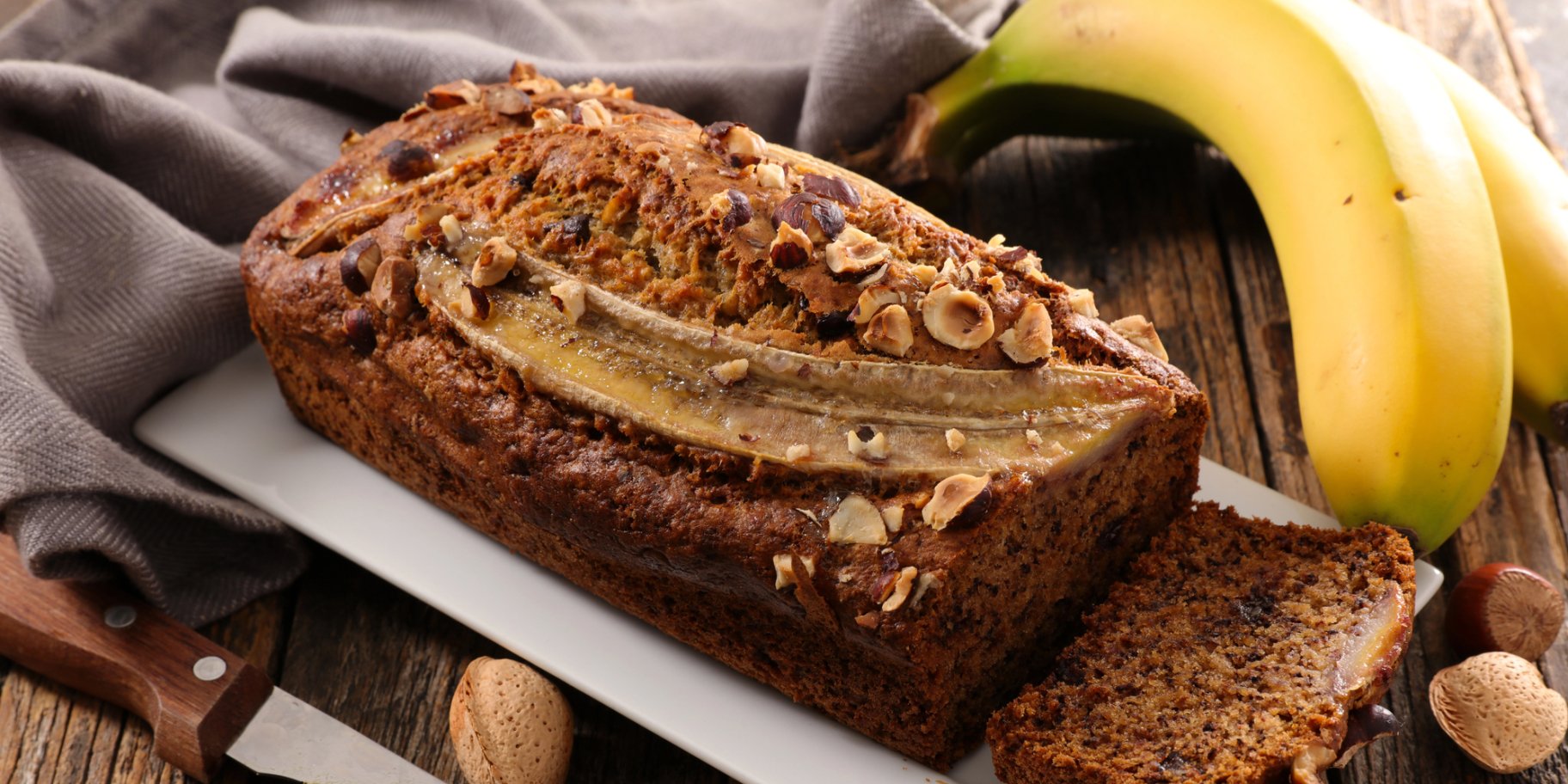 Банановий хліб з горіхами