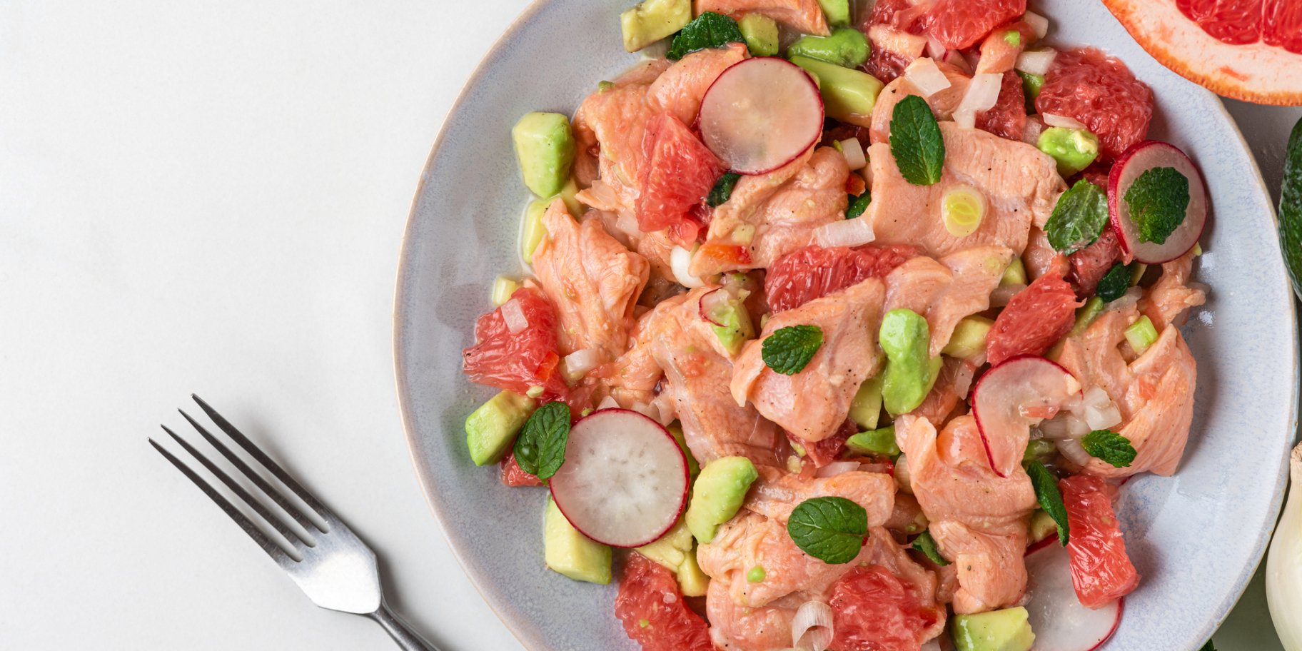 Форель з редискою