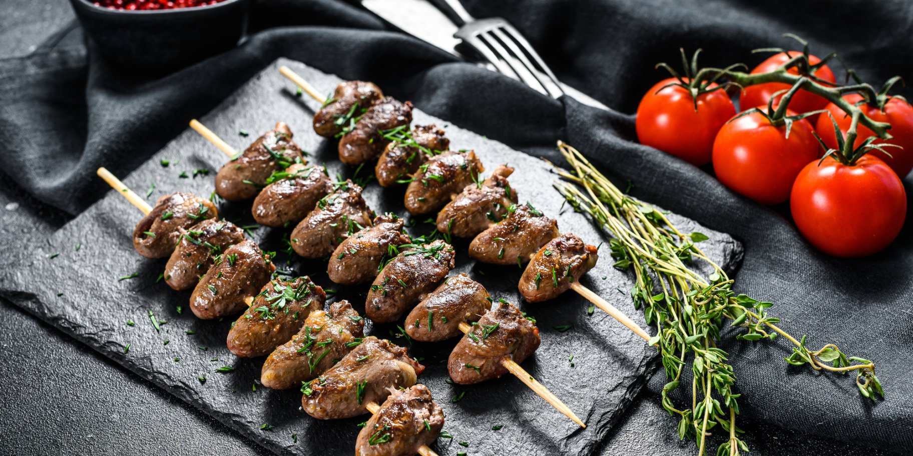 шашлык из куриных сердец