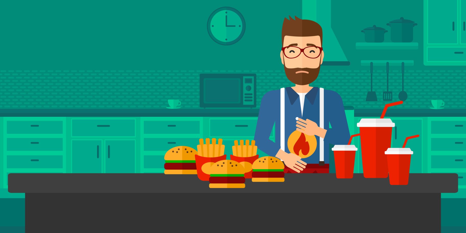 Людина, що страждає від печії