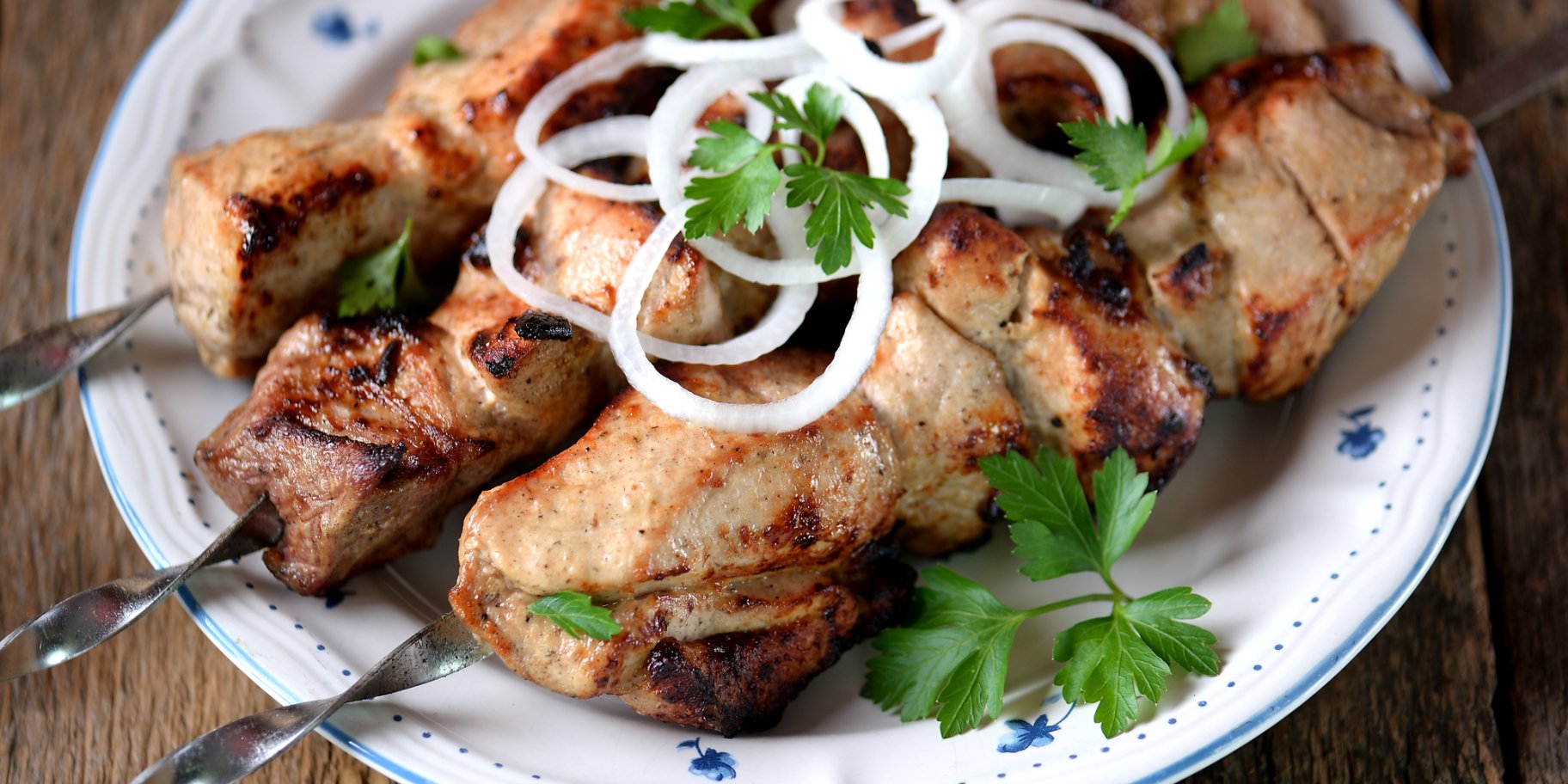 Свинячий шашлик у винному оцті