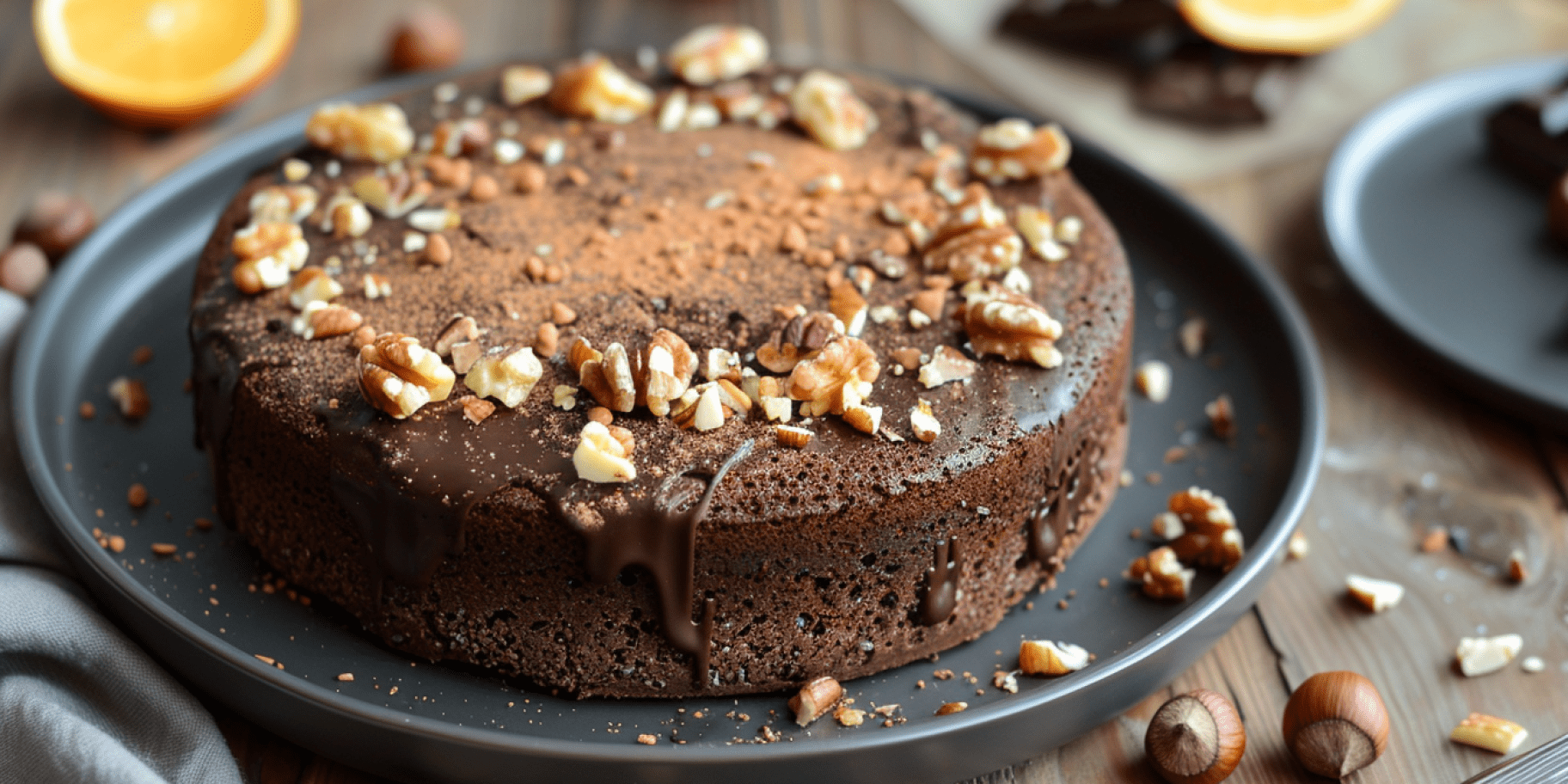 шоколадний торт з апельсином