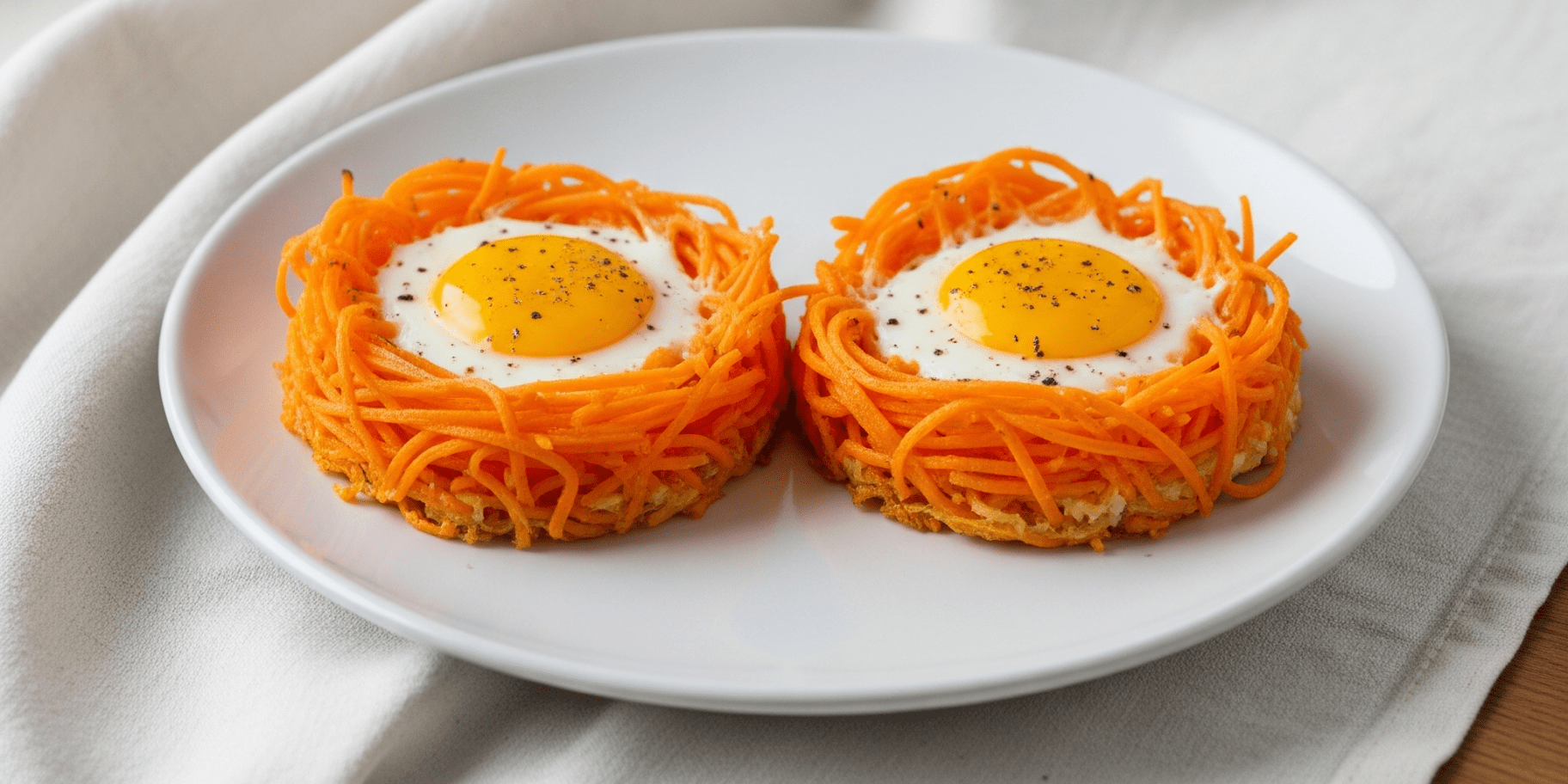 Яєчня в морквяних гніздах