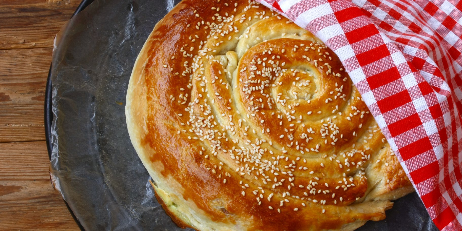 Листковий хліб з кунжутом
