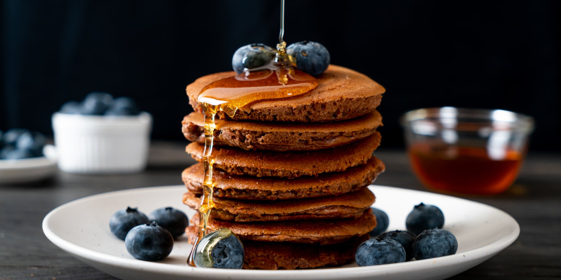 Шоколадно-кокосові панкейки