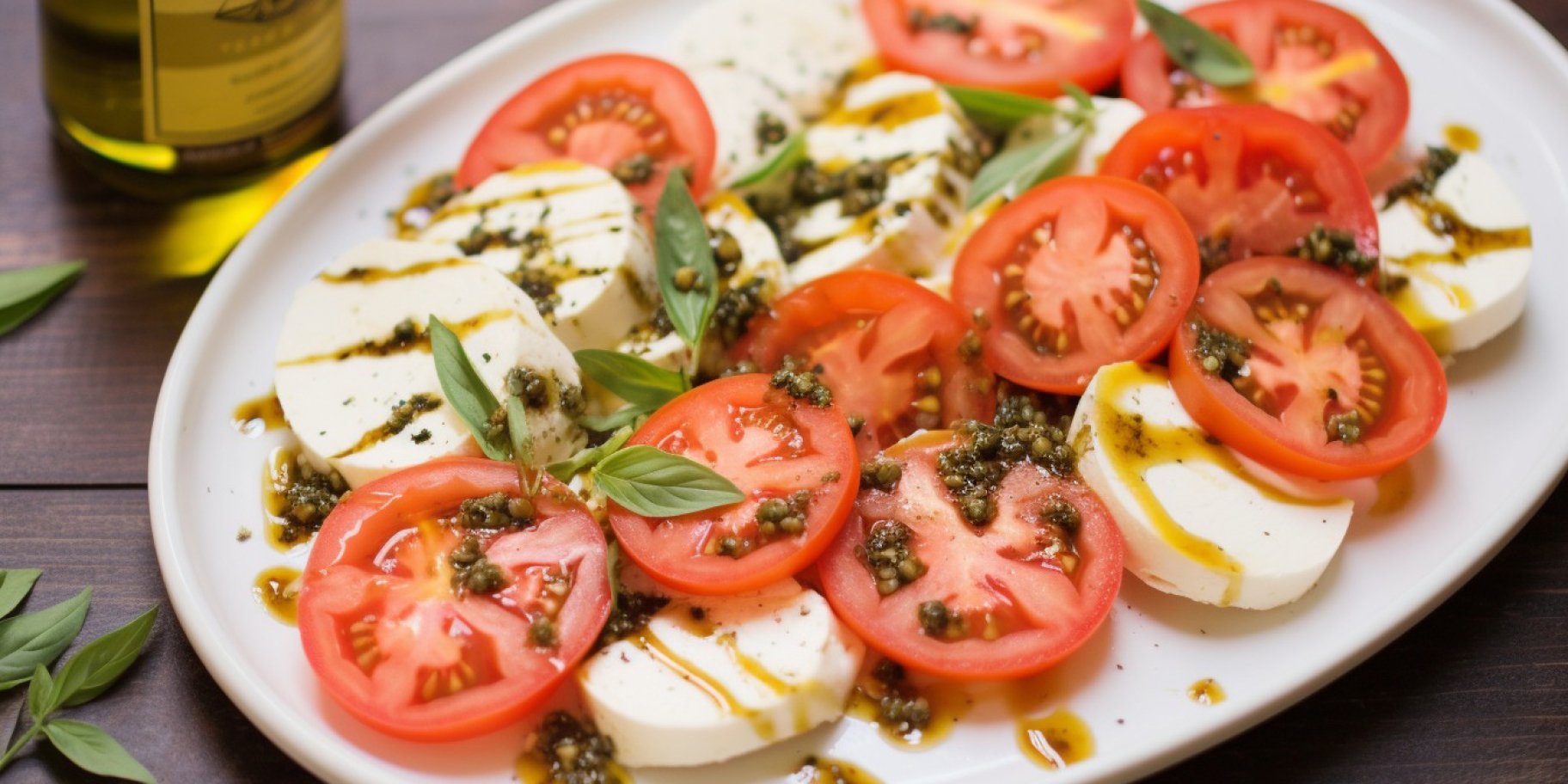 Салат «Капрезе» с каперсами — рецепт летней свежести