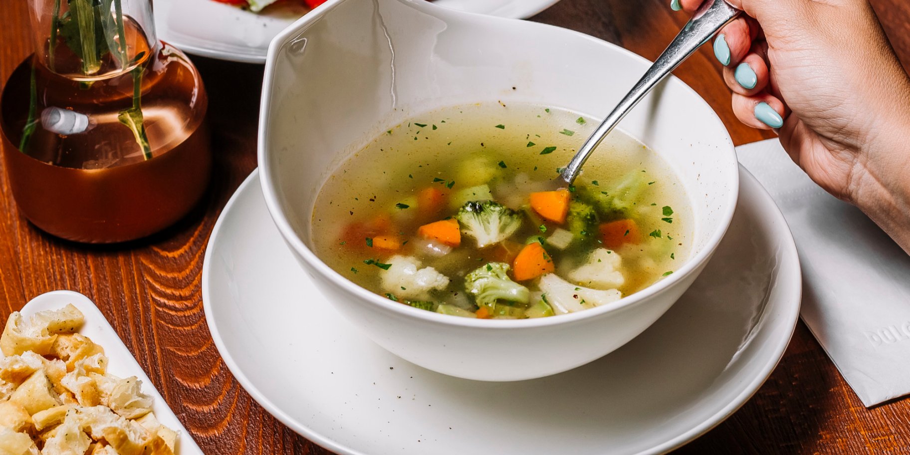 Овочевий суп з броколі