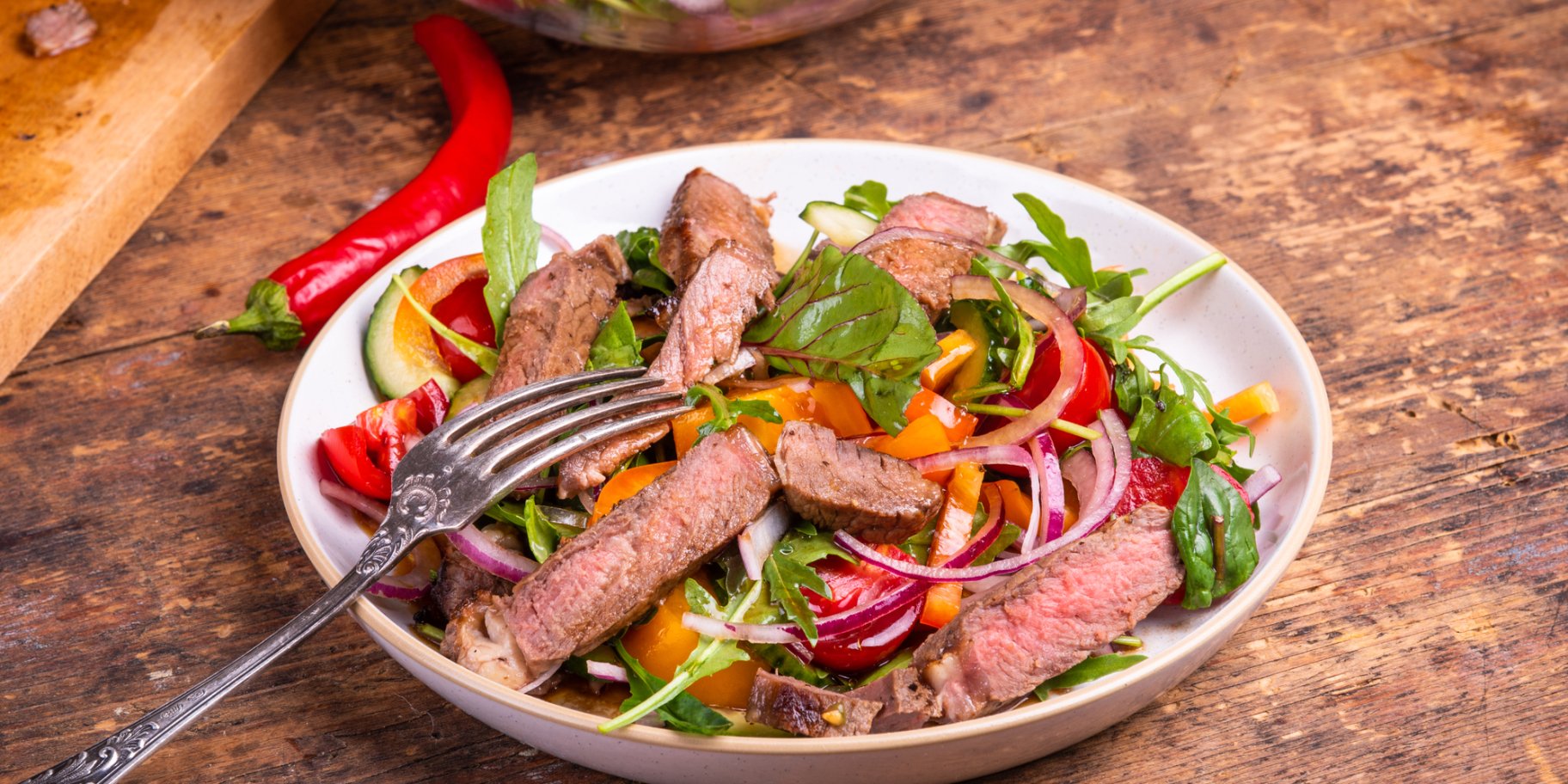 салат з яловчиною