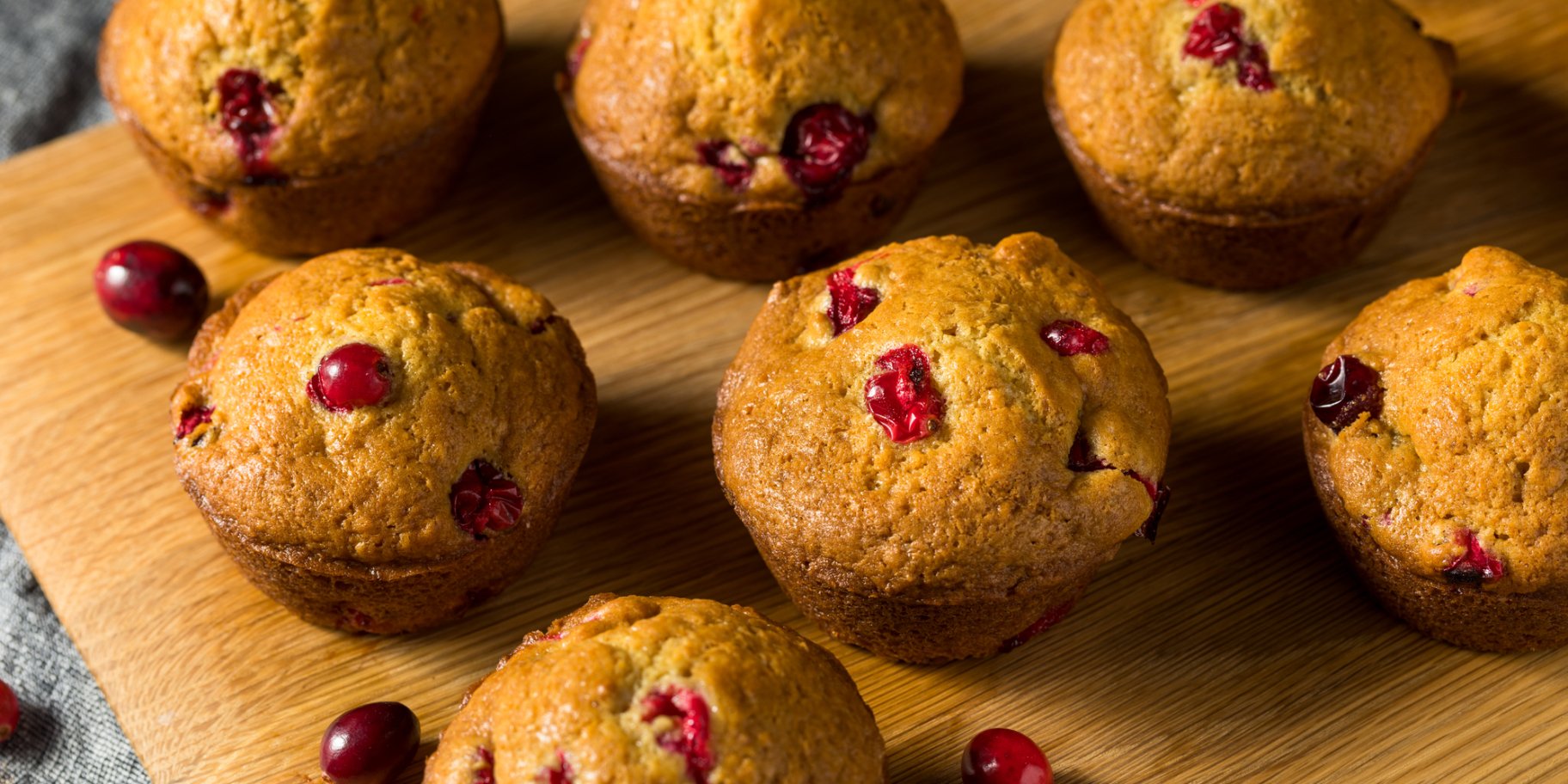 Кекси з журавлиною