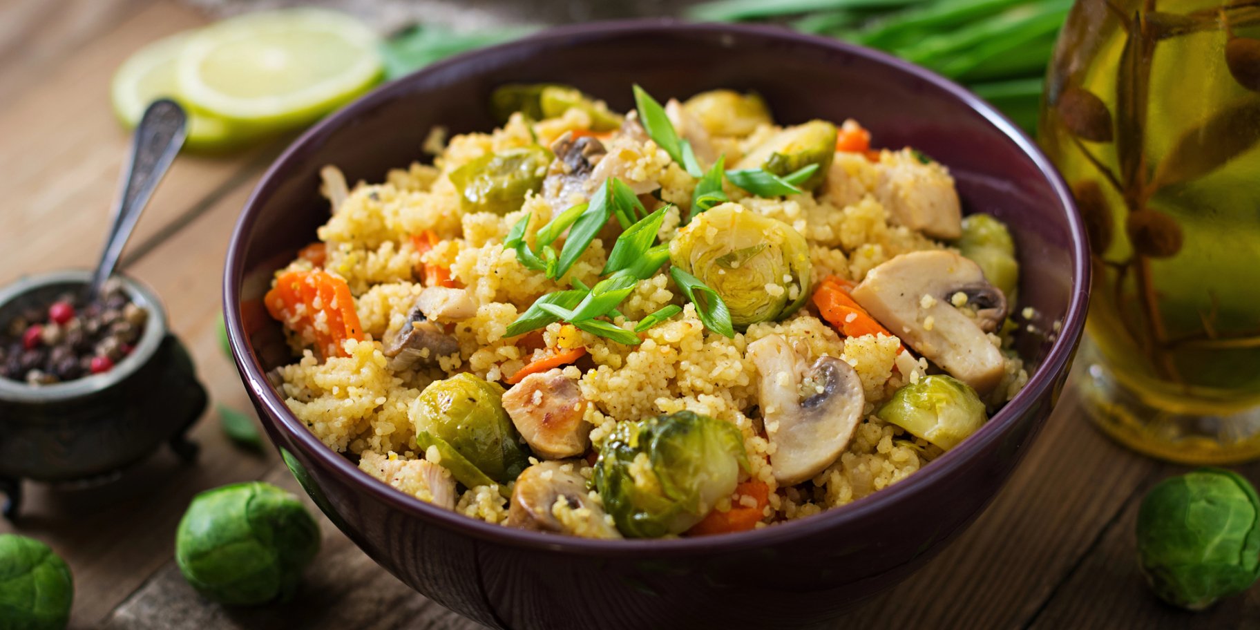 Пшоняна каша з овочами