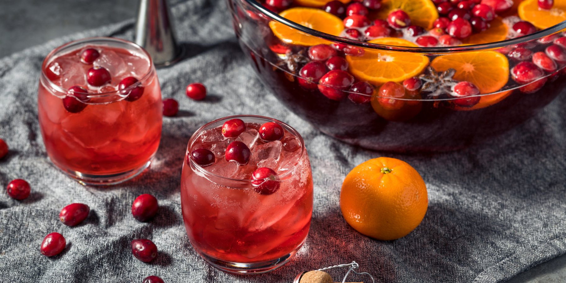 Пунш из клюквы