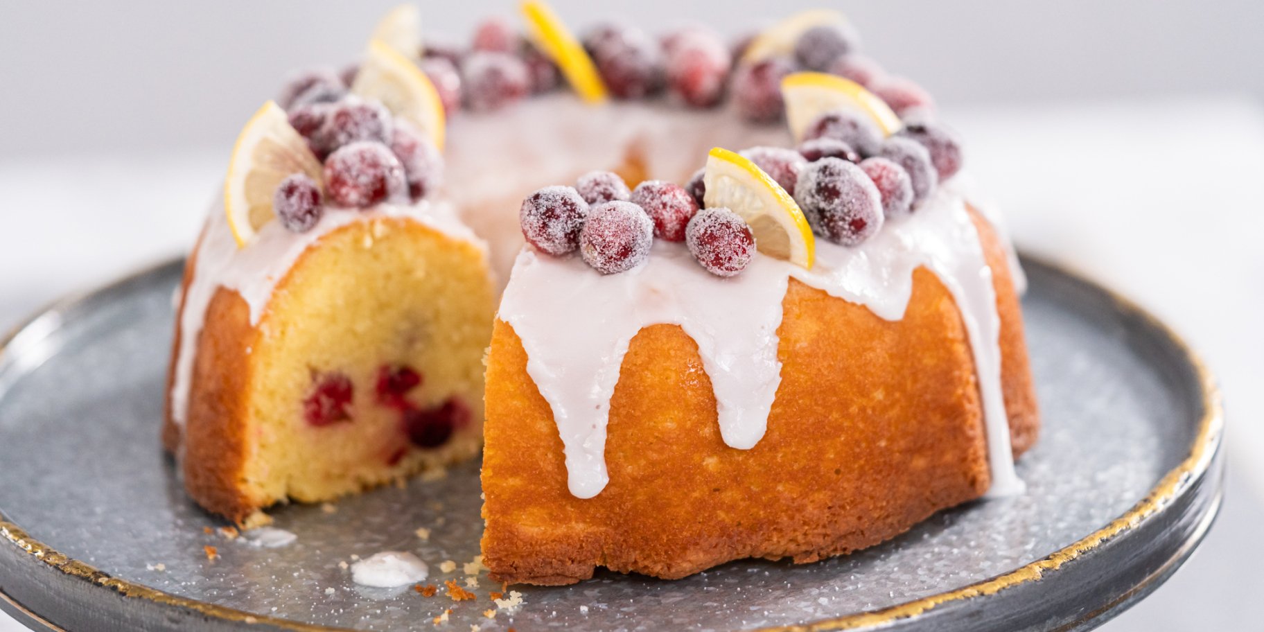 Журавлиново-апельсиновий кекс