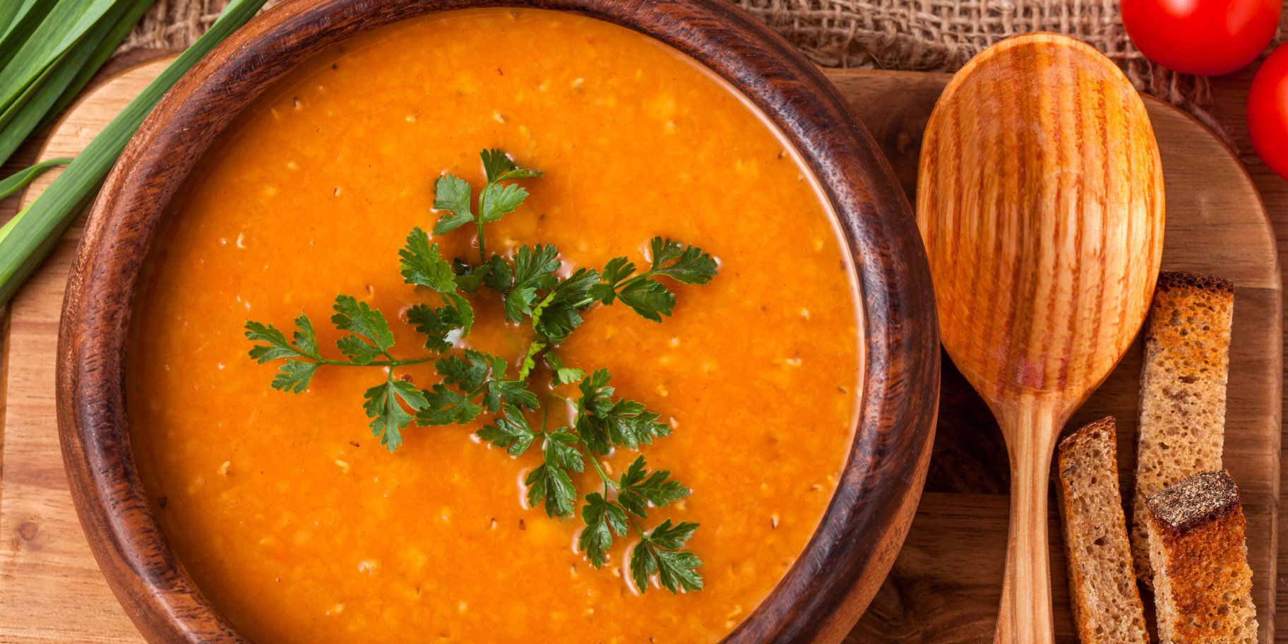 Суп с томатами и баклажанами