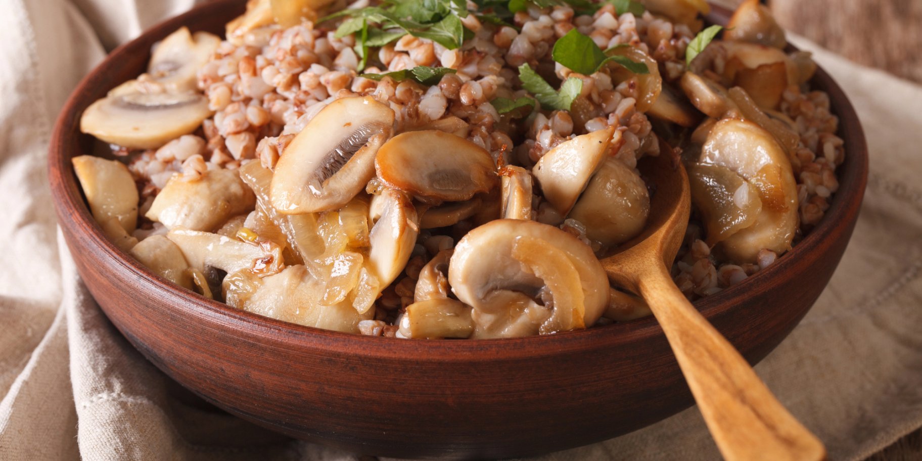 Гречка з грибами в мультиварці