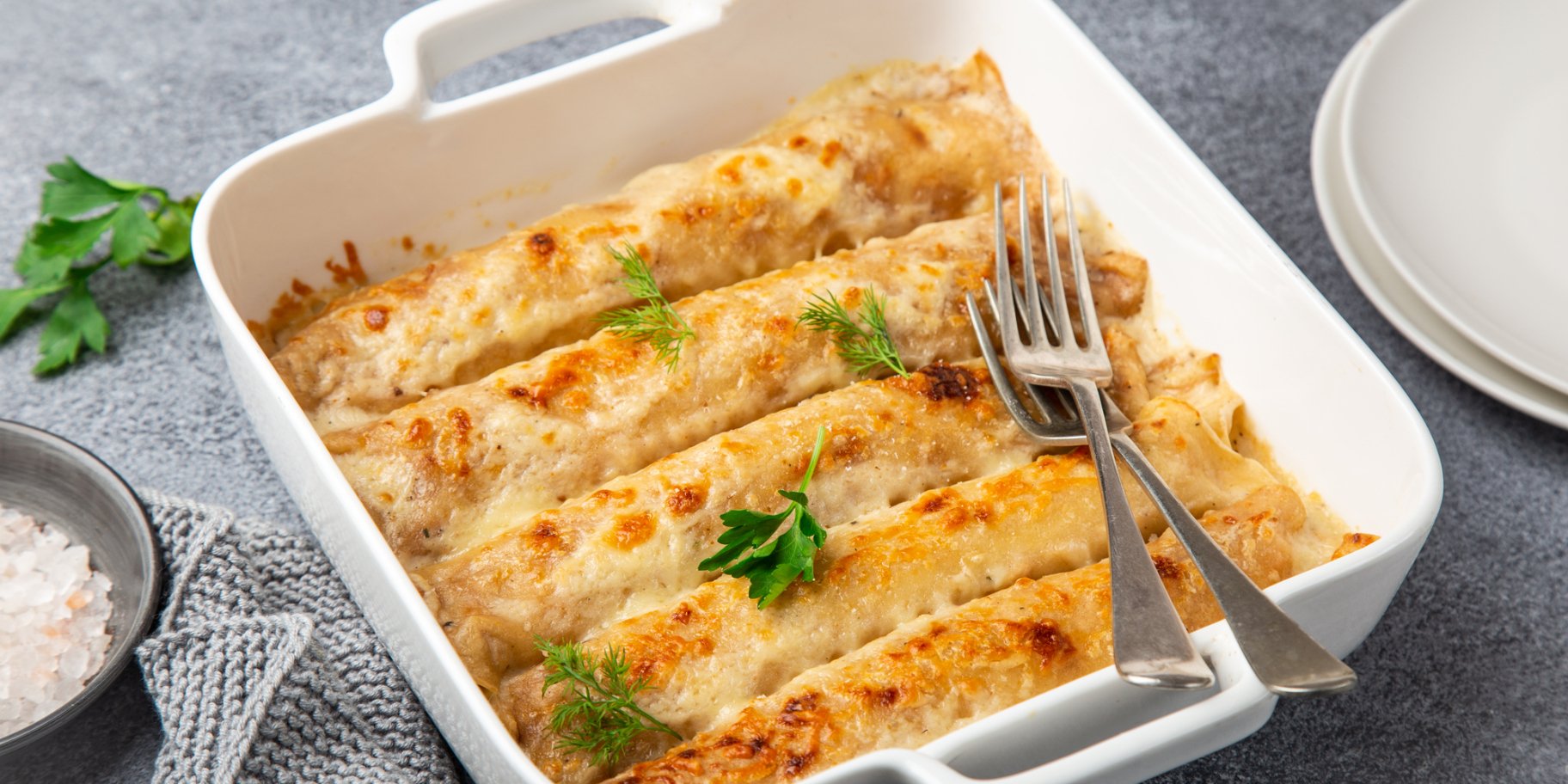 Млинці із сиром і оливками - рецепт