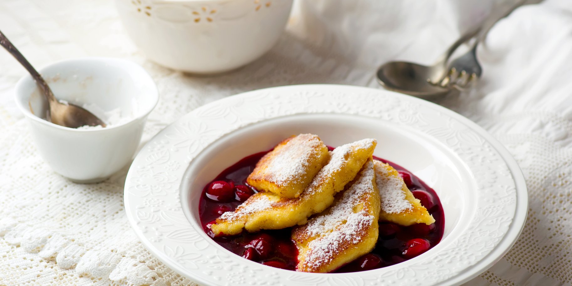 Манная запеканка с киселем