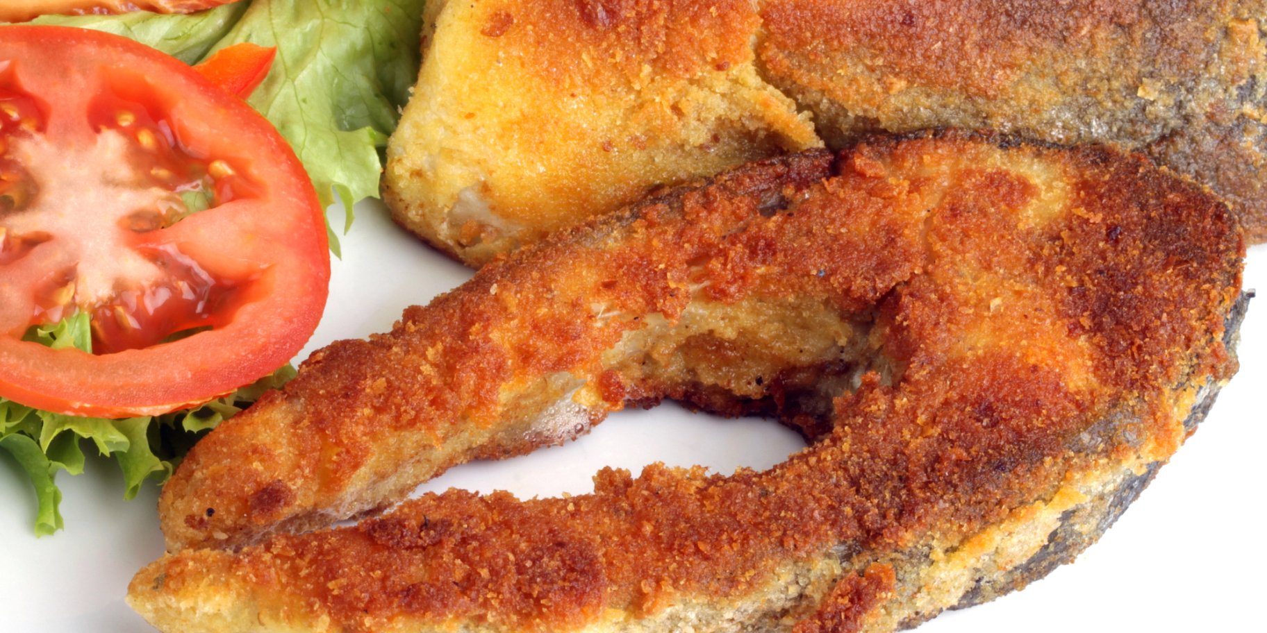 Обсмажений стейк з сазана