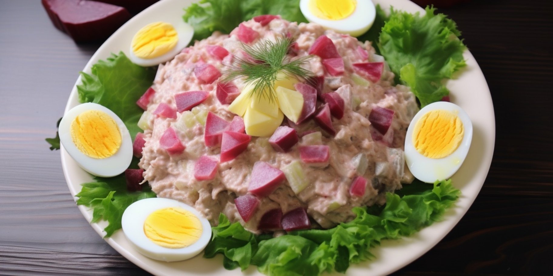 Буряковий салат з рисом