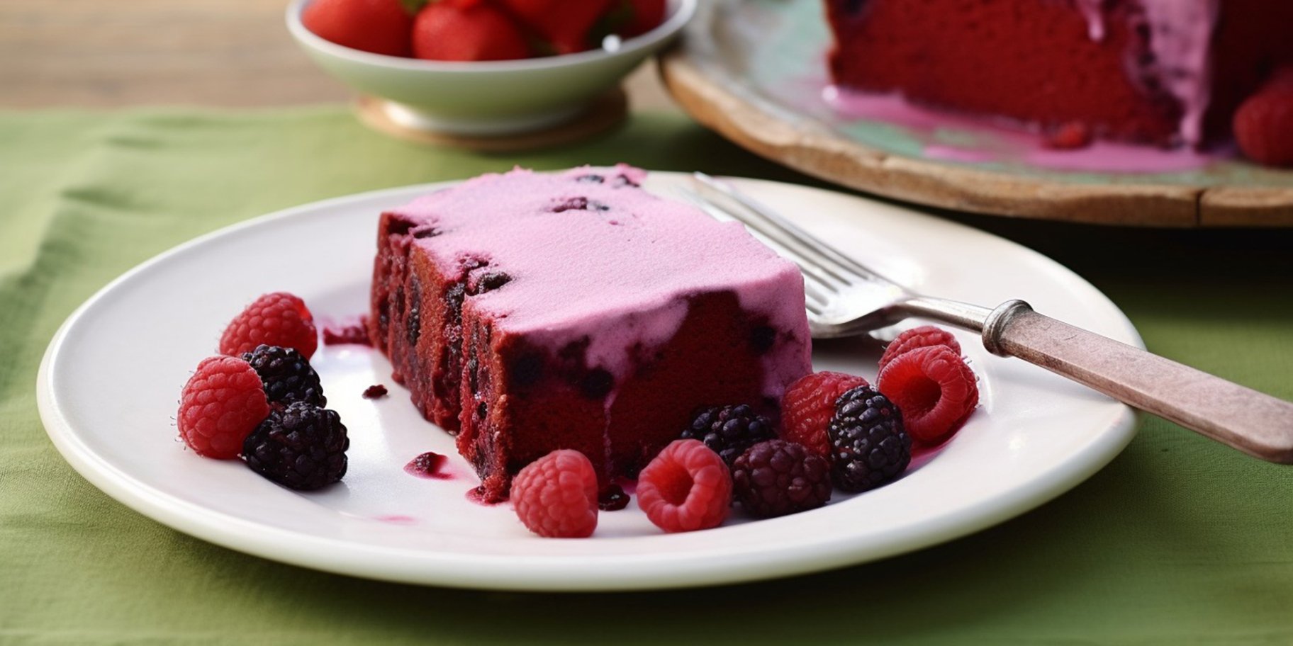 летний ягодный пудинг