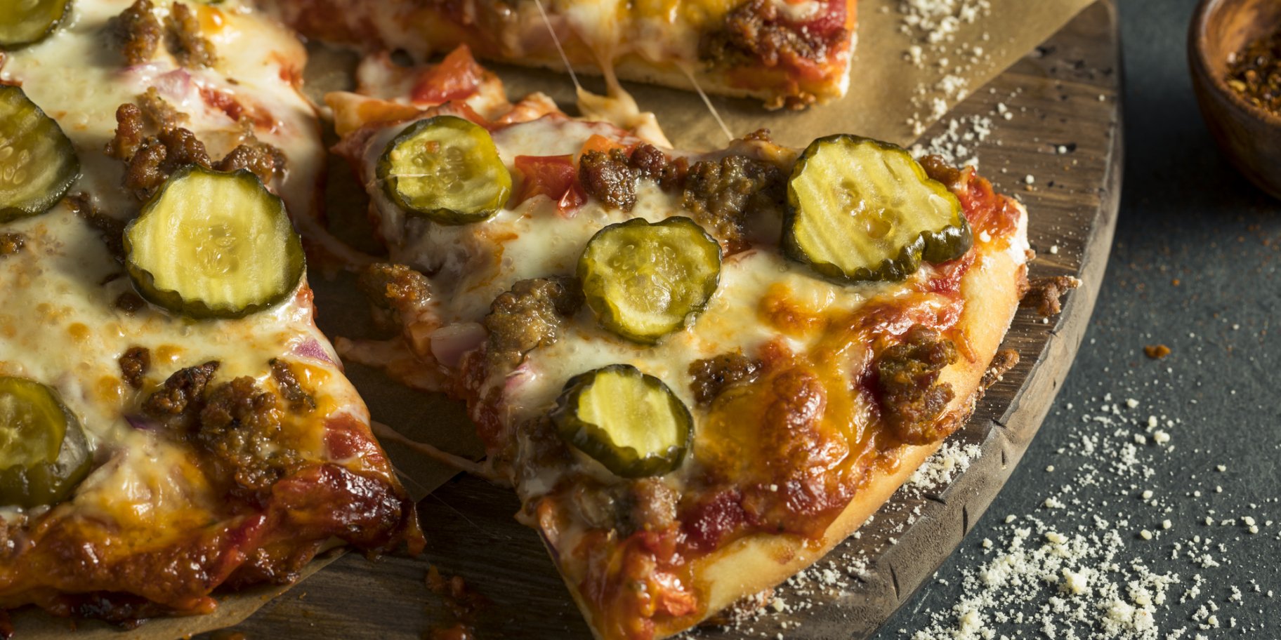 Піца-бургер з фаршем