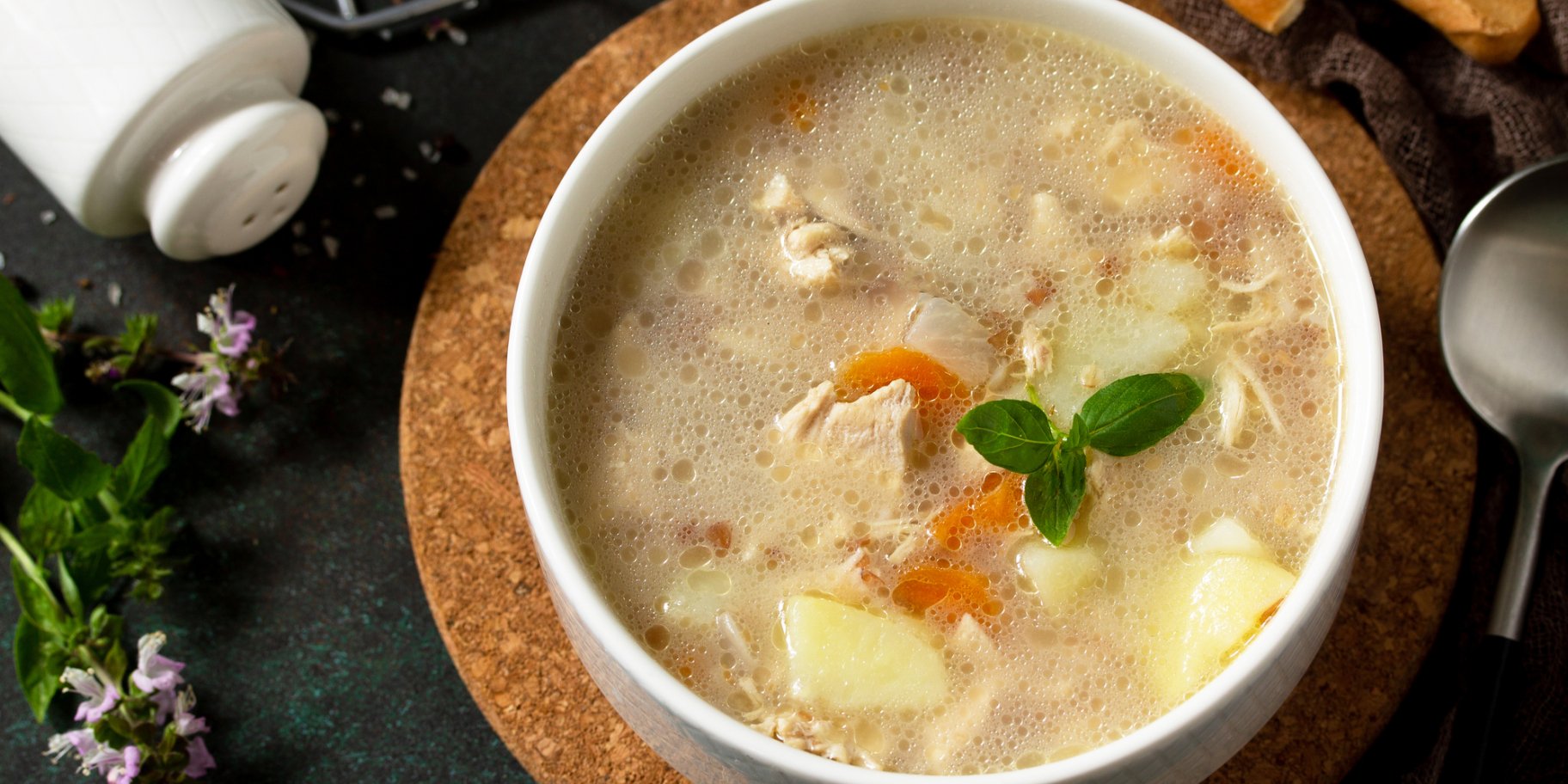 суп з булгуром й куркою