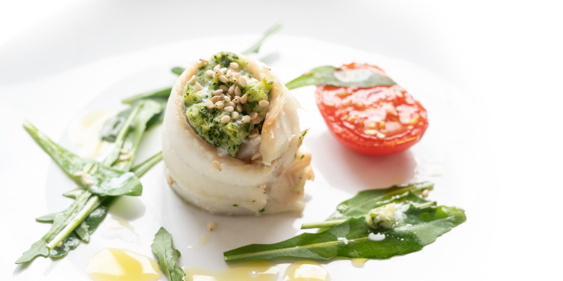 Рибні рулетики зі шпинатно-сирною начинкою