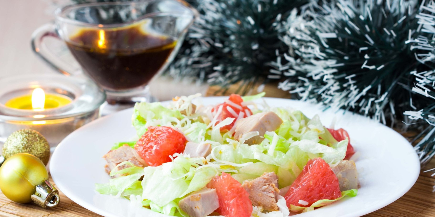 Салат з грейпфрутом та індичкою: рецепт