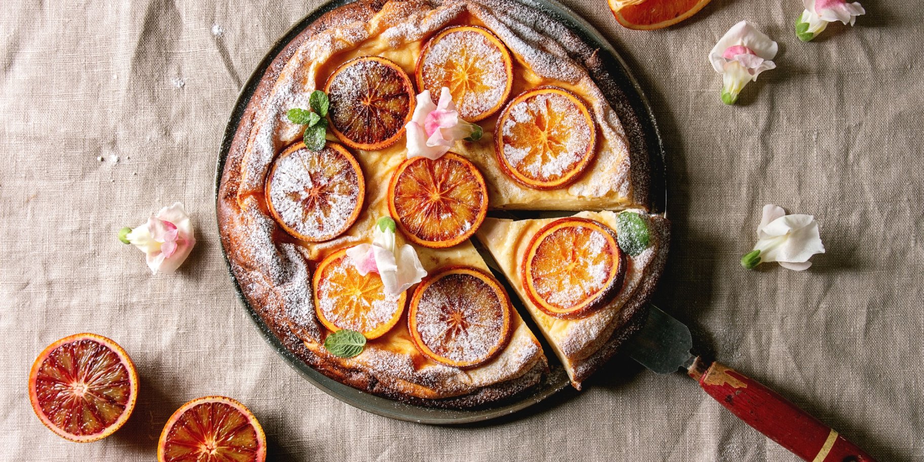 Рисовый пирог с апельсинами