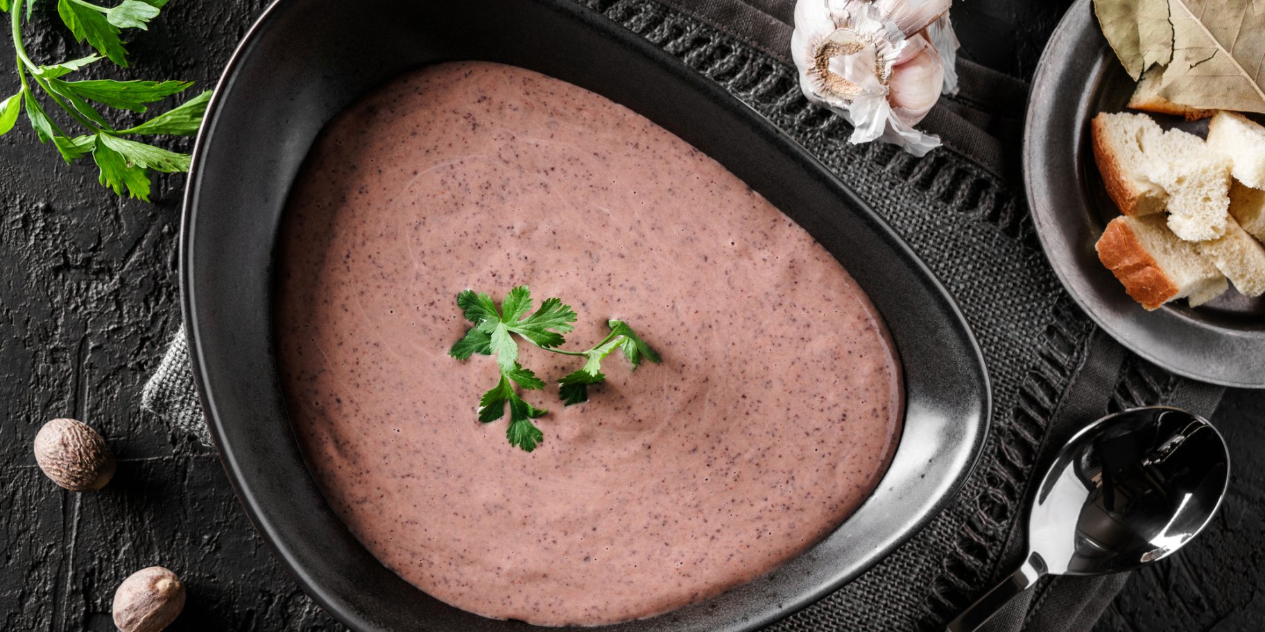 Крем-суп із квасолі