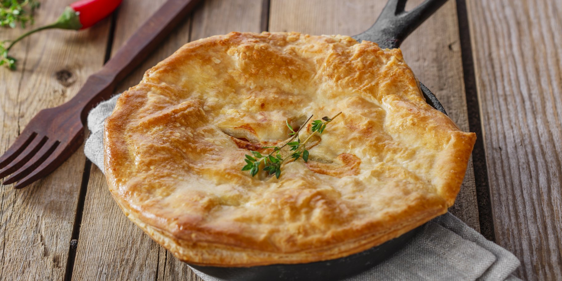 Пирог с морепродуктами