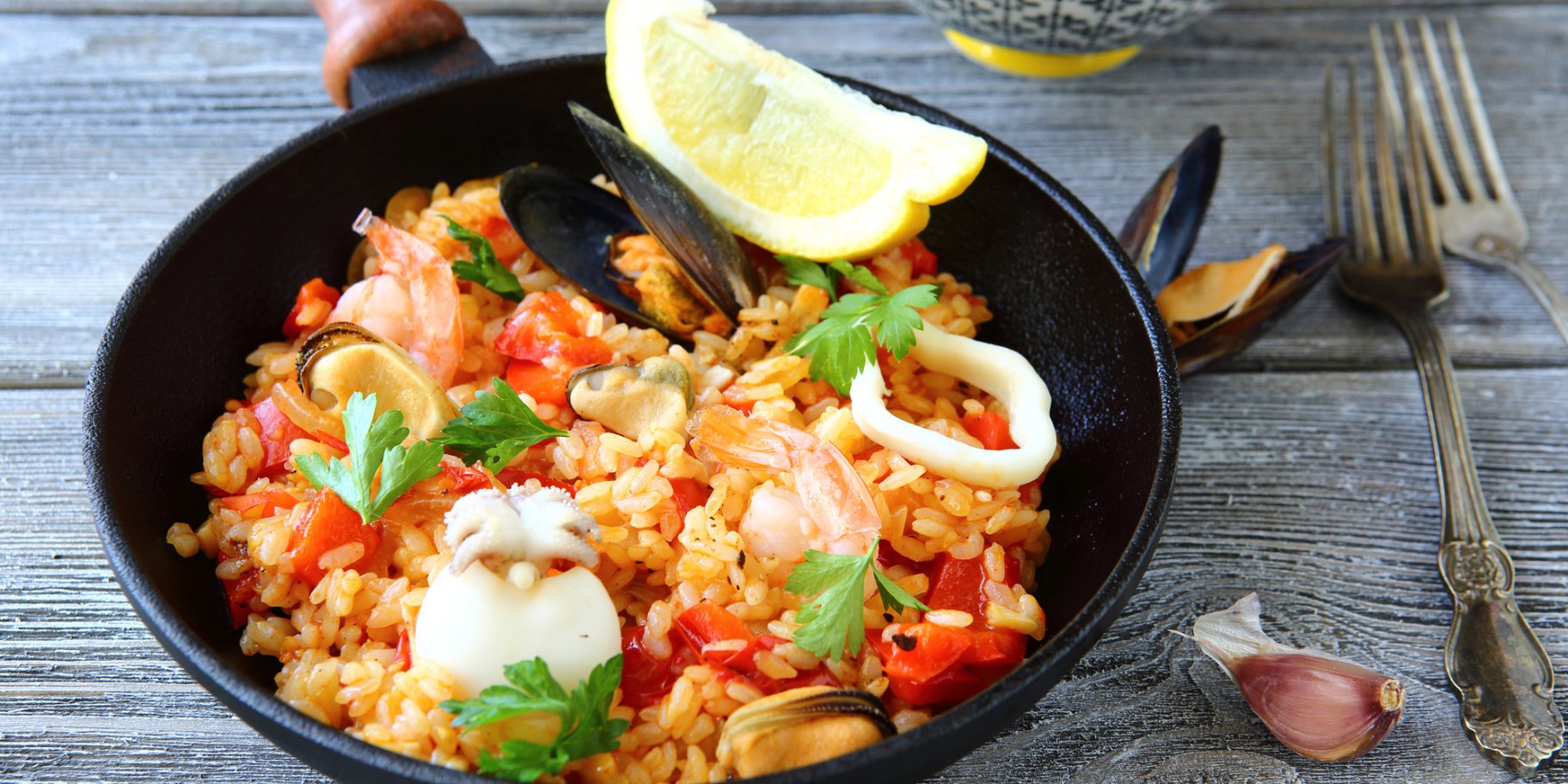 паелья з морепродуктами