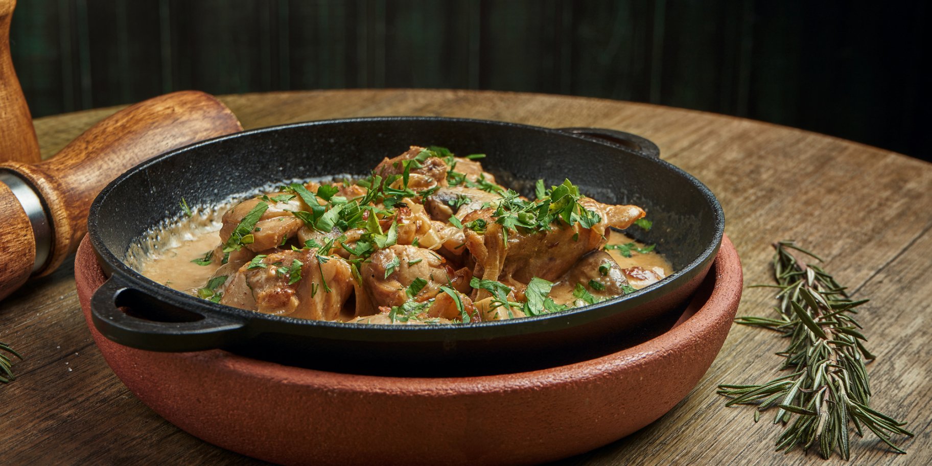 Курка у вершковому соусі