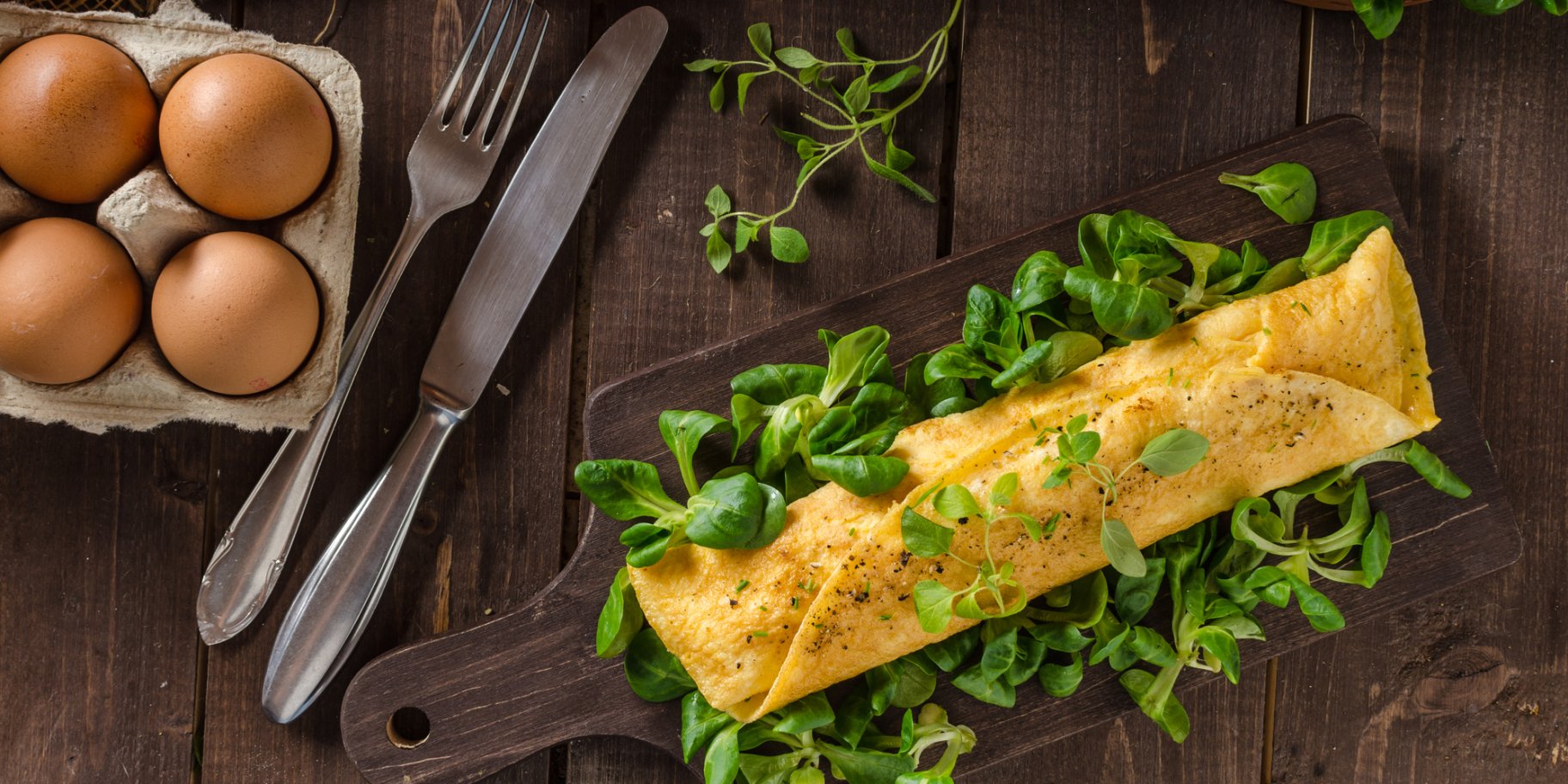 Омлет з бринзою та щавлем