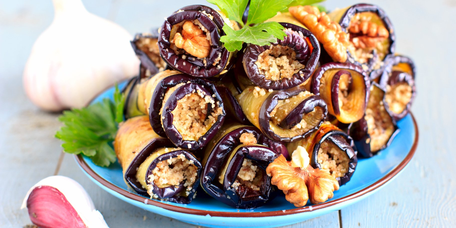 Рулети з баклажанів