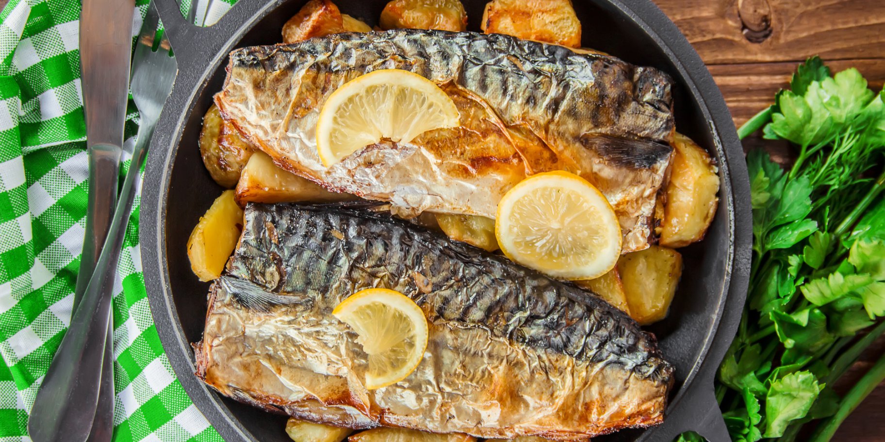 Скумбрія з картоплею