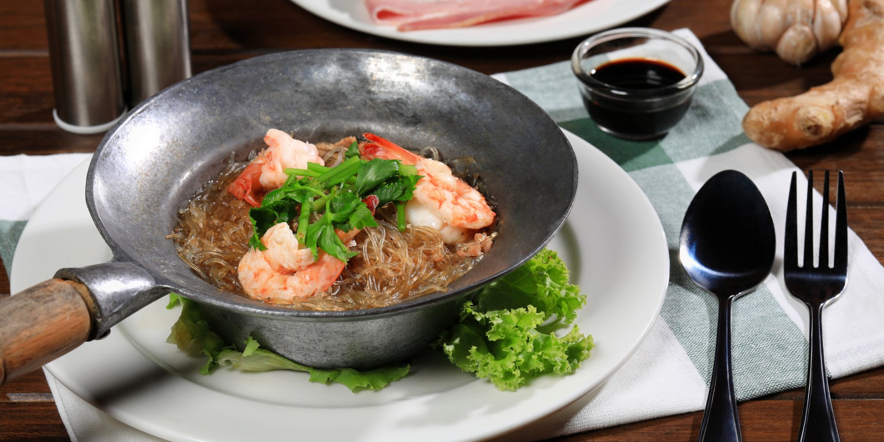 фунчоза з креветками