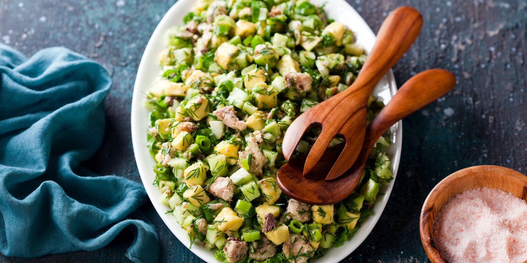 Салат з печінкою тріски