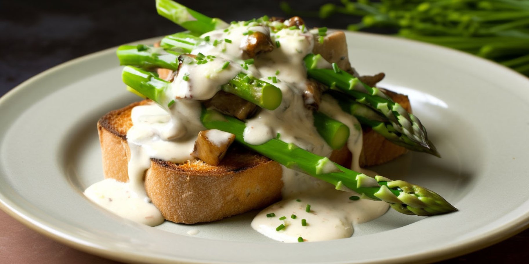 Спаржа на тості